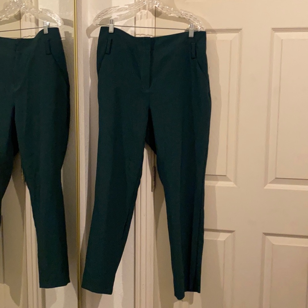 New York & Company Size 14 Green Slack Pants
